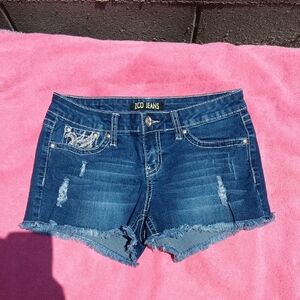 Women's Blue Denim Shorts